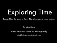 Exploring Time