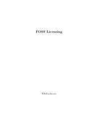 FOSS Licensing