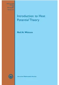 Introduction to Heat Potential Theory