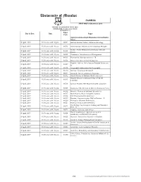 T.Y.B.A (Choice Based) SEMESTER - VI Paper Day & Date Time Paper Code Paper IV 6 Units (Single Major)And 3 Units (Double Major) 15 April, 2019 10:30 A.M