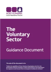 The Voluntary Sector Guidance Document Version Page Date