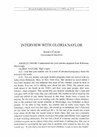Interview with Gloria Naylor