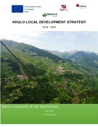 Khulo Local Development Strategy 2018 - 2022