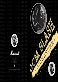 Marshall JCM 2555 Slash Signature Handbook
