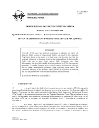 Tenth Session of the Statistics Division