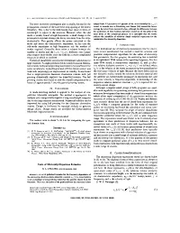 Tests of Microstrip Dispersion Formulas Presentation to Bring Them Into a Similar Formalism for Compari­ £ E(O) Is the Zero-Frequency, Or H