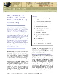 The Neoliberal Tide I: Summary