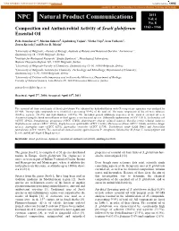 Composition and Antimicrobial Activity of Seseli Globiferum Essential