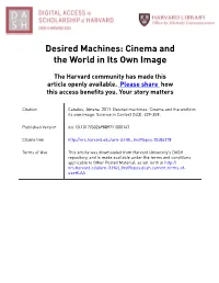 Desired Machines: Cinema and the World in Its Own Image