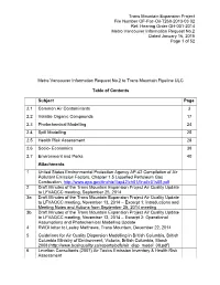 Information Request Template