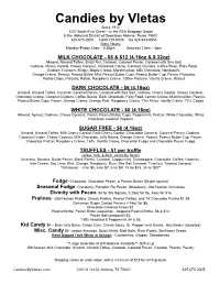 Item and Price List