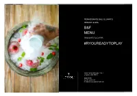 B&F Menu #Ryoureadytoplay