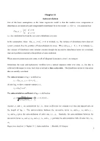 Chapter 11 Autocorrelation