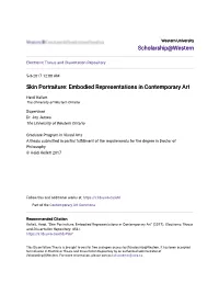 Embodied Representations in Contemporary Art