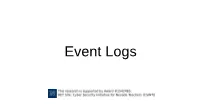Event Logs What Are Event Logs?