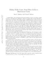 From Silent Circles to Hamiltonian Cycles Arxiv:1602.01396V3