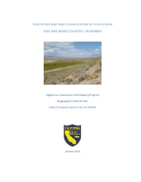 Vegetation Map and Classification of Fish Slough Inyo and Mono