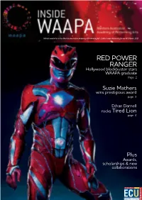 Inside WAAPA Issue 47 Page 1 POWERING UP