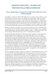 Joseph Morris (Service No
