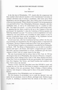 THE ARLINGTON BOUNDARY STONES by June Robinson*