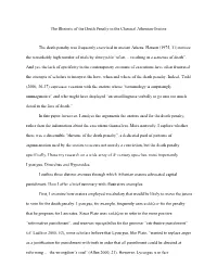 The Rhetoric of the Death Penalty in the Classical Athenian Orators