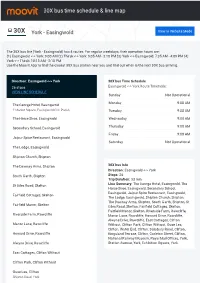 30X Bus Time Schedule & Line Route