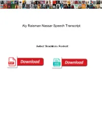 Aly Raisman Nassar Speech Transcript
