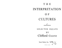 Clifford Geertz