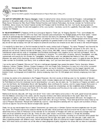 Hugh Mcdermott Inaugural Speech.Pdf