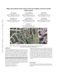 Map Generation from Large Scale Incomplete and Inaccurate Data