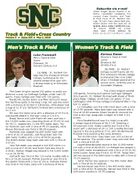Men's Track & Field Women's Track & Field