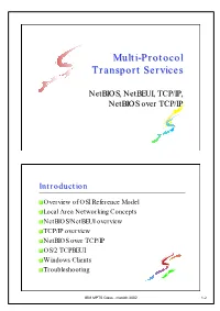 Multi-Protocol Transport Services