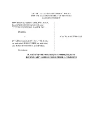 Summary Judgment Response.DOC