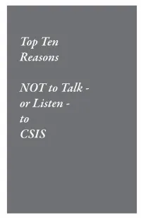 To Csista L K - O R Li S T E N