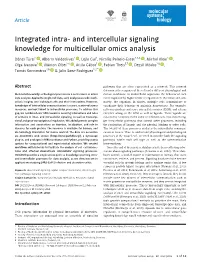 And Intercellular Signaling Knowledge for Multicellular Omics Analysis
