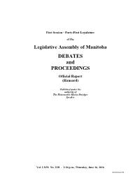 DEBATES and PROCEEDINGS