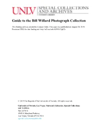 Guide to the Bill Willard Photograph Collection