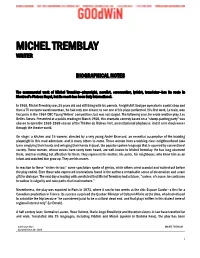 Michel Tremblay Writer