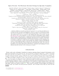 Ope|N〉Fermion: the Electronic Structure Package for Quantum Computers