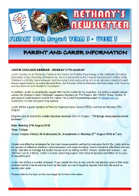 Parent and Carer Information