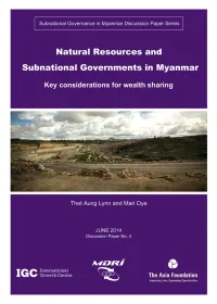 Ref Doc Natural Resources and Subnational
