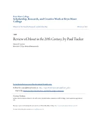 Review of Monet in the 20Th Century, by Paul Tucker Steven Z