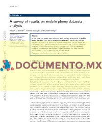 A Survey of Results on Mobile Phone Datasets Analysis
