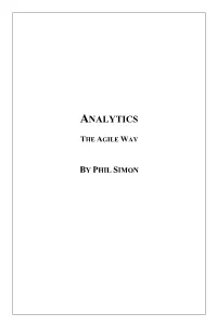 Analytics: the Agile Way Cover Vote Source: Data Generated Via Google Forms