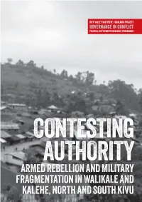Armed Rebellion and Military Fragmentation in Walikale and Kalehe, North and South Kivu Rift Valley Institute | Usalama Project