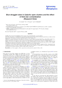 Blue Straggler Stars in Galactic Open Clusters and the Effect of Field Star Contamination