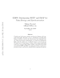 EMFS: Repurposing SMTP and IMAP for Data Storage and Synchronization
