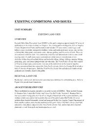 Existing Conditions and Issues