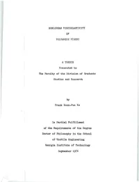 Nonlinear Viscoelasticity of Polyamide Fibers a Thesis