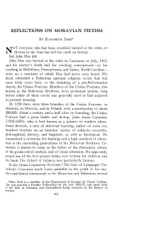 Reflections on Moravian Pietism